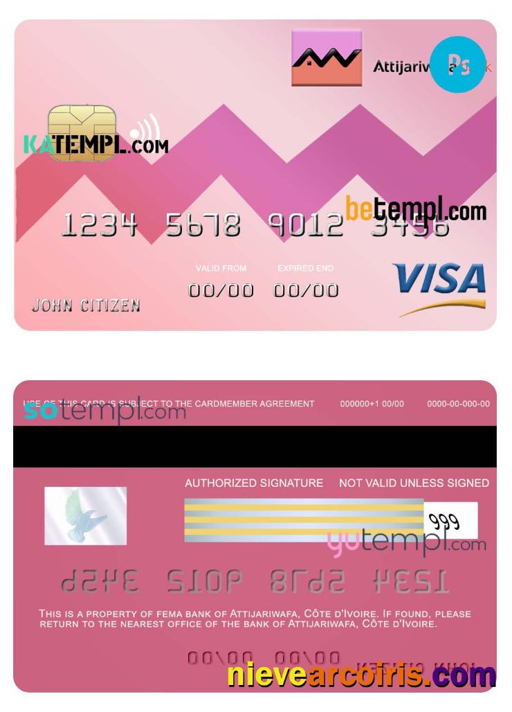 Côte d’Ivoire Attijariwafa visa credit card